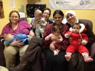 Mothers at a Baby Cafe