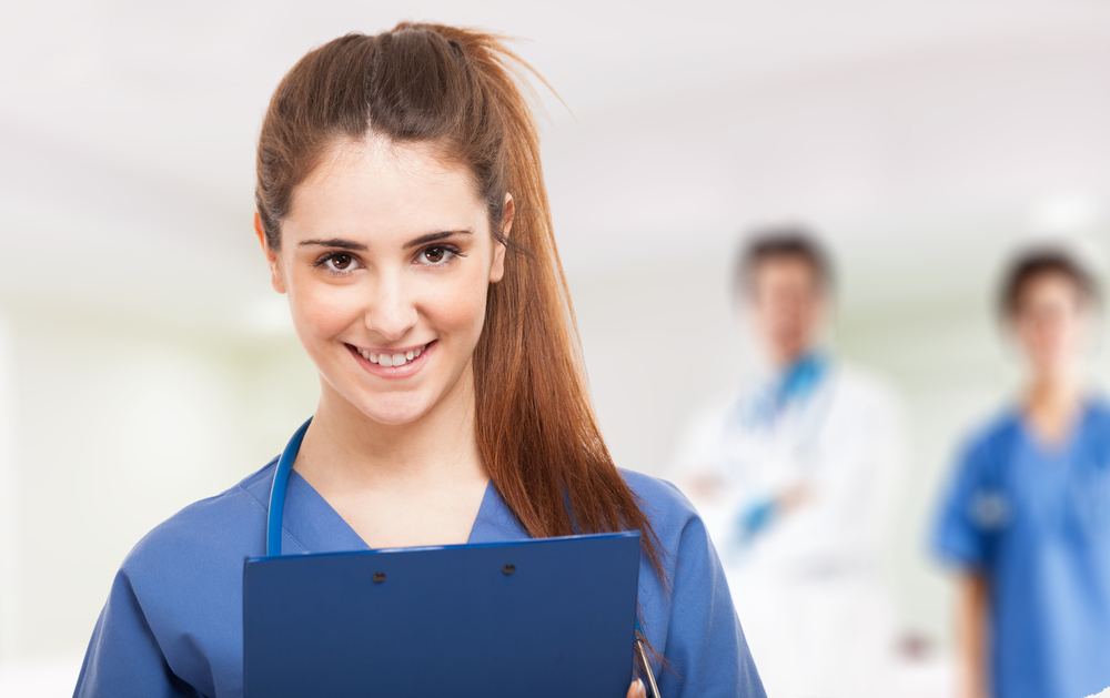 Healthcare worker gaining professional credibility with coworkers.