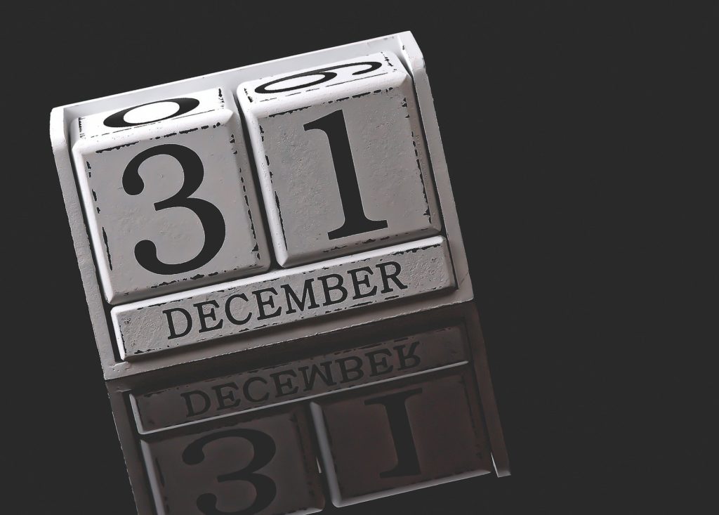 December 31 ushers in the new year