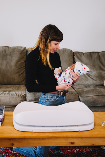 Stephanie Brown, IBCLC, with infant