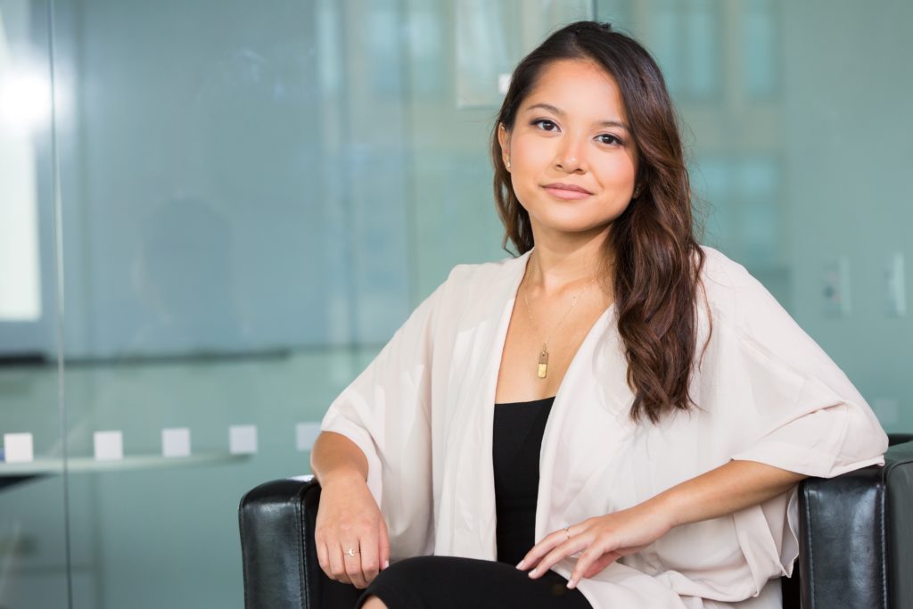 Woman working as a peer counselor