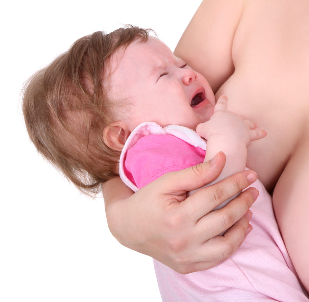 Crying breastfed baby